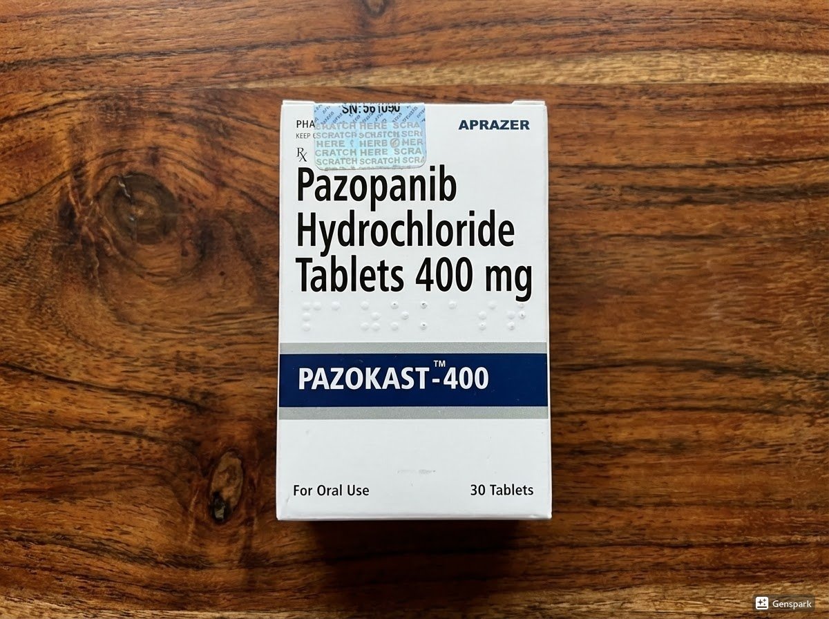 Пазокаст (пазопаніб) 400 мг №30