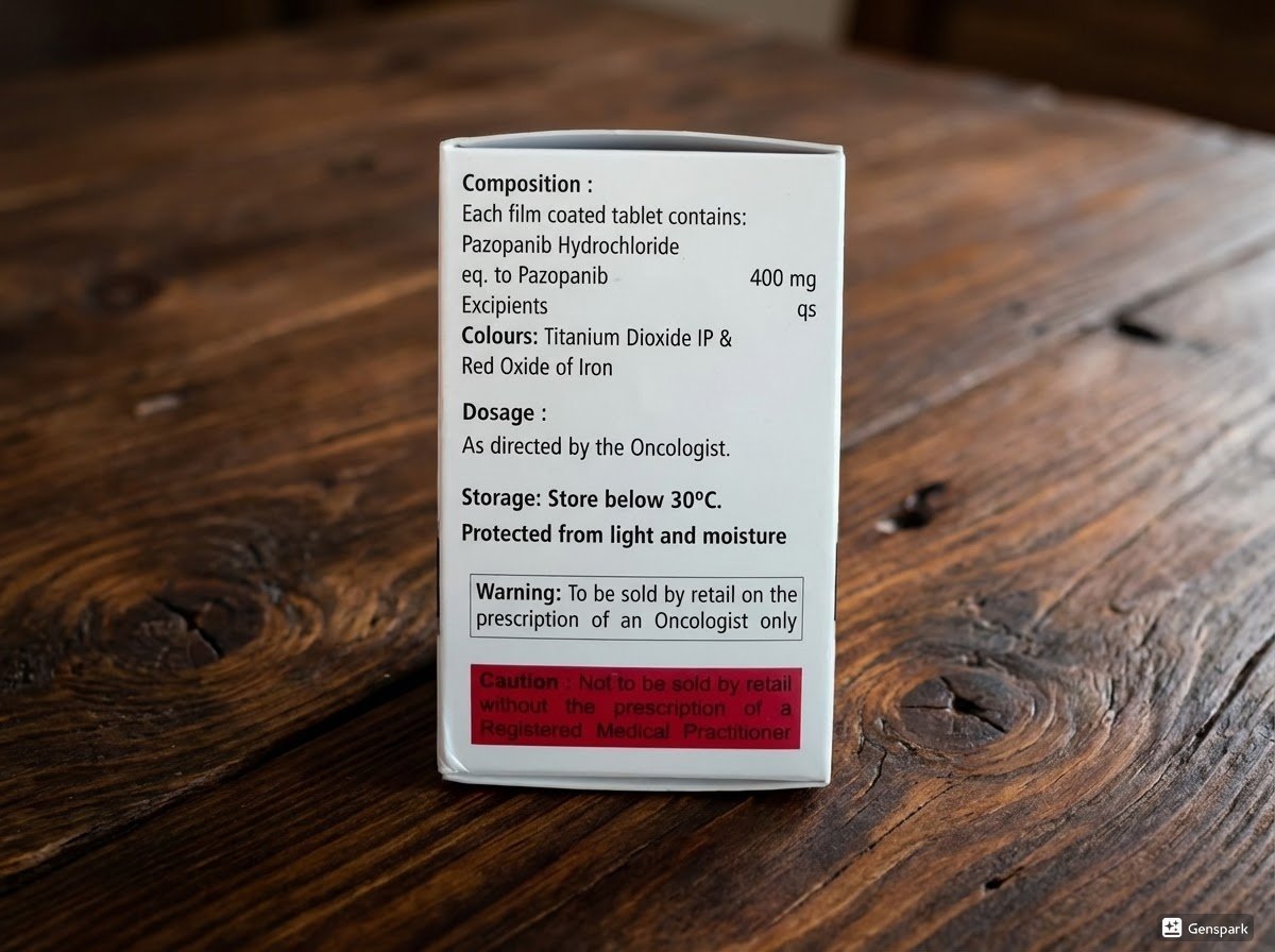 Пазокаст (пазопаніб) 400 мг №30 - Зображення 2