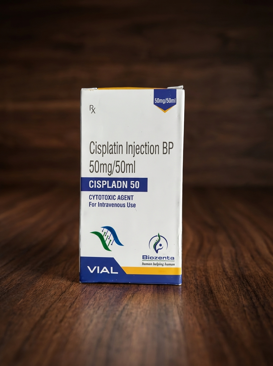 Циспладн 50 (цисплатин) 50 мг/50 мл, розчин для ін’єкцій
