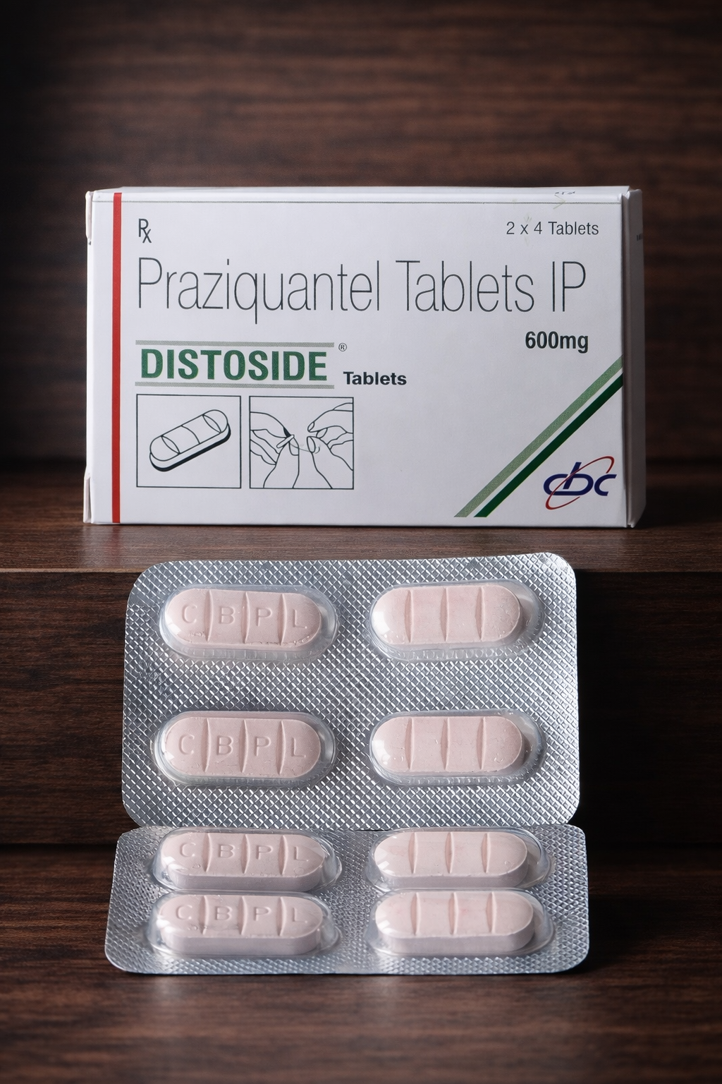 Дістосид (празіквантел) 600 мг табл №8 - Зображення 3