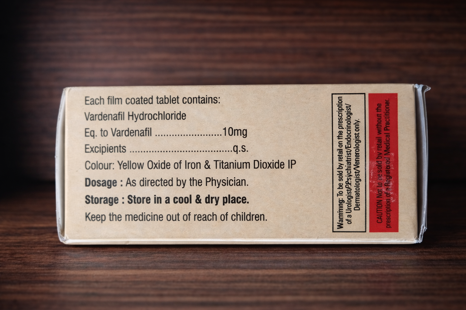 Вілітра-10 (варденафіл) 10 мг табл. №10 - Зображення 4